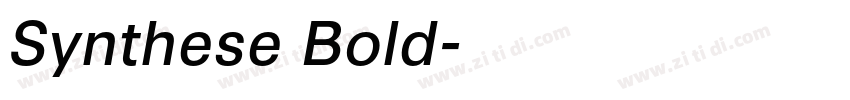 Synthese Bold字体转换